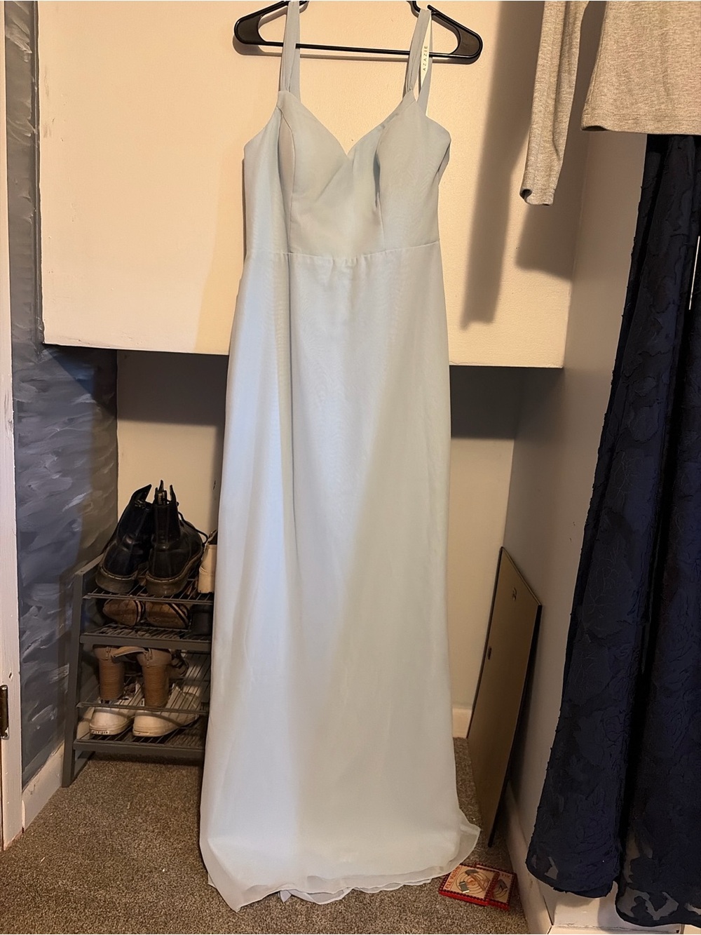 Azazie Sky Blue Maxi Dress